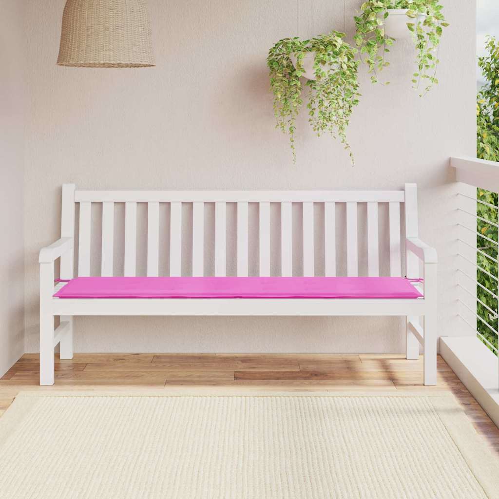 Bänk kudde Oxford Tyg Rosa 150 x 50 x 3 cm