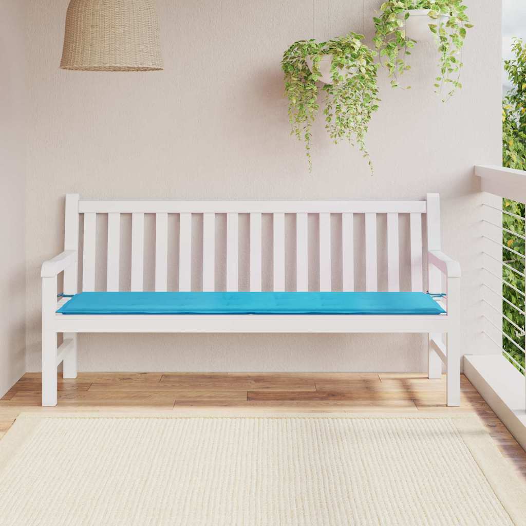 Bänk kudde Oxford Tyg Turkos 150 x 50 x 3 cm