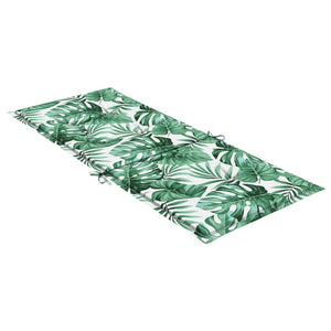 Stolsdynor för stolar med hög rygg 4 st bladmönster tyg