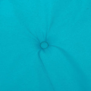 Stolsdynor för stolar med hög rygg 4 st turkos tyg