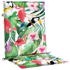 Stolsdynor för stolar med låg rygg 6 st flerfärgad tyg