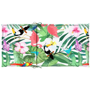 Stolsdynor för stolar med låg rygg 6 st flerfärgad tyg