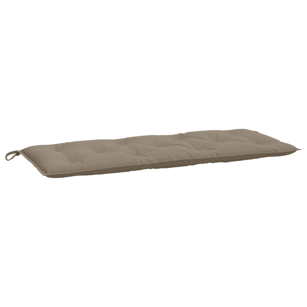 Bänkdyna för trädgården taupe 120x50x7 cm oxfordtyg