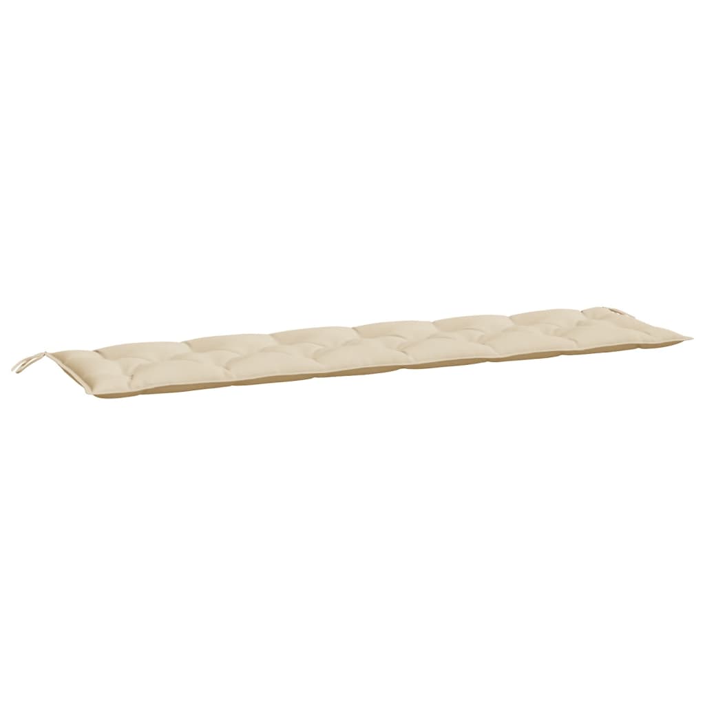 Bänkdyna för trädgården beige 200x50x7 cm oxfordtyg