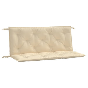 Bänkdynor för trädgården 2st beige 120x50x7cm oxfordtyg