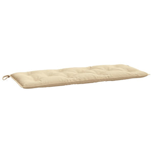 Bänkdynor för trädgården 2st beige 120x50x7cm oxfordtyg
