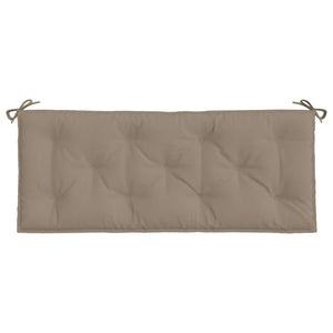 Bänkdynor för trädgården 2st Taupe 120x50x7cm oxfordtyg