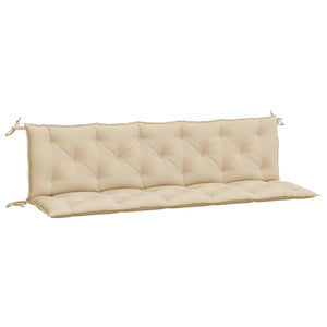 Bänkdynor för trädgården 2st beige 180x50x7cm oxfordtyg