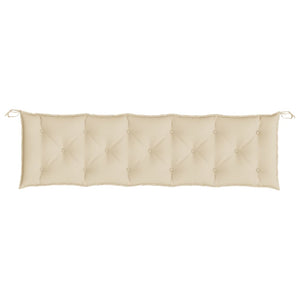 Bänkdynor för trädgården 2st beige 180x50x7cm oxfordtyg