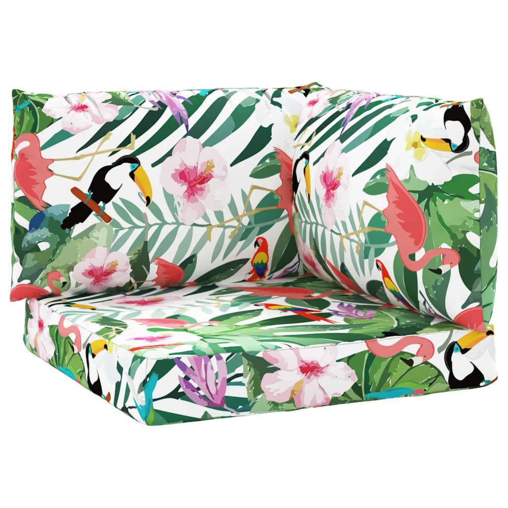 Dynor till pallsoffa 3 st flerfärgat Oxford-tyg