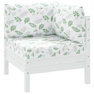 Dynor till pallsoffa 3 st bladmönster Oxford-tyg