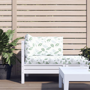 Dynor till pallsoffa 3 st bladmönster Oxford-tyg