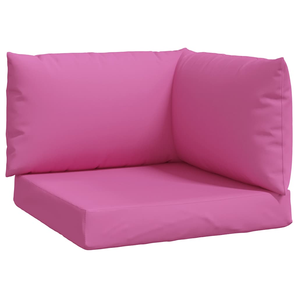 Dynor till pallsoffa 3 st rosa Oxford-tyg