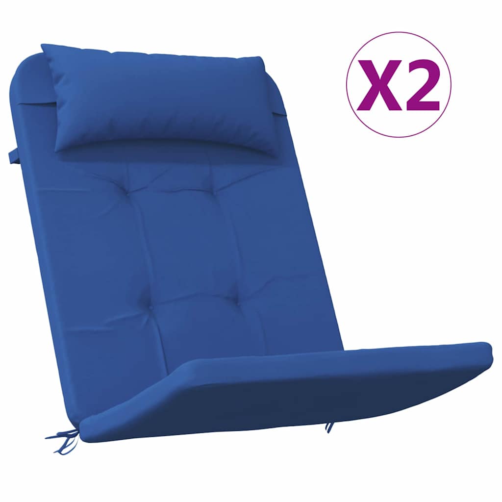 Stolkuddar 2 st Oxford Tyg Blå 58 x 77 x 4,5 cm