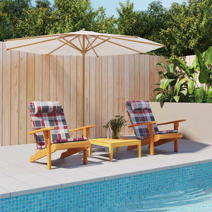 Stolkuddar Rutig 2 pcs Röd Rutig 58 x 77 x 4,5 cm Oxford Tyg