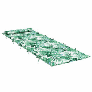 Dyna till solsäng bladmönster 180x60x4 cm oxfordtyg