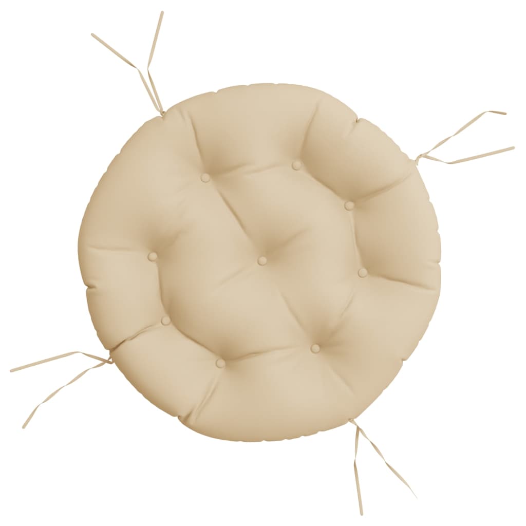 Rund dyna beige Ø 60 x11 cm oxfordtyg