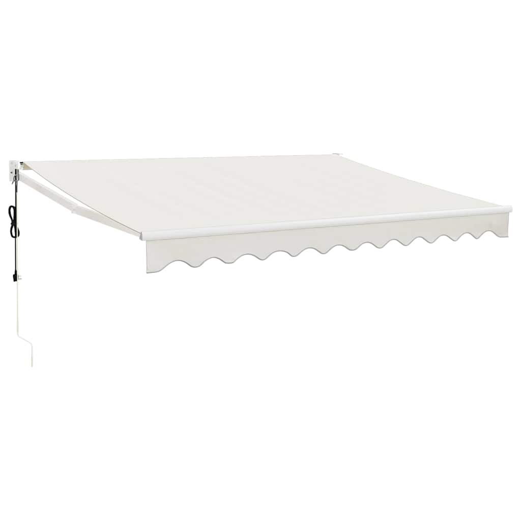 Automatisk infällbar markis gräddvit 3x2,5 m