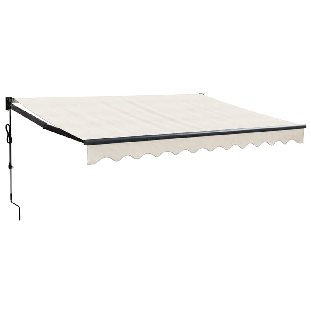 Automatisk infällbar markis gräddvit 3x2,5 m