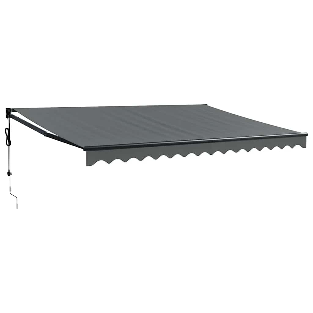 Automatisk infällbar markis antracit 4x3 m
