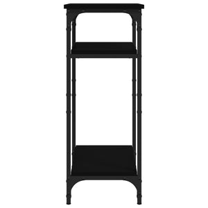 Sidobord svart 40x30x75 cm konstruerat trä