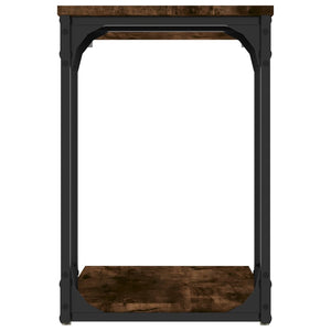 Soffbord rökfärgad ek 50x35x52 cm konstruerat trä