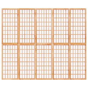 Rumsavdelare med 5 paneler japansk stil 200x170 cm