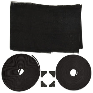 Magnetiskt insektsnät för fönster antracit 130x150 cm