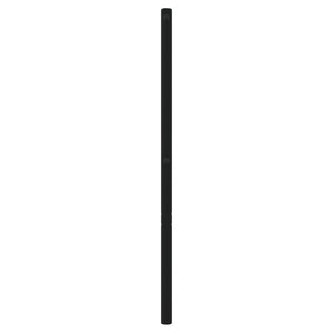 Huvudgavel metall svart 160 cm