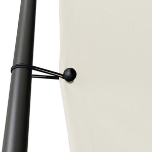 Paviljong vit 4x4 m 180 g/m² tyg och stål