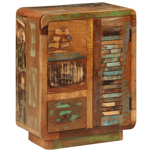 Skänk med 3 dörrar 55x30x70 cm massivt återvunnet trä