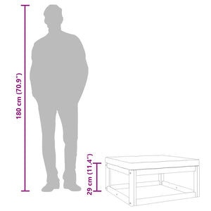 Pall för trädgården med taupe dyna massivt akaciaträ