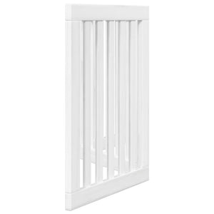 Hundgrind hopfällbar 3 paneler vit 150 cm poppel