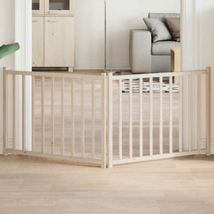 Hundgrind hopfällbar 2 paneler 160 cm massivt granträ