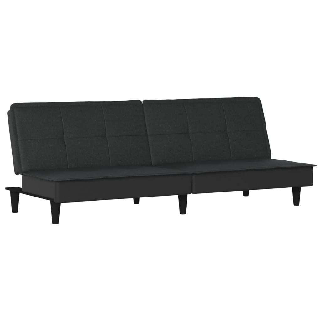 Bäddsoffa svart tyg
