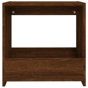 Sidobord brun ek 50x26x50 cm konstruerat trä