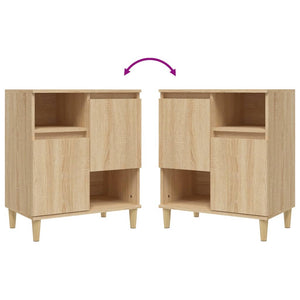 Byrå sonoma-ek 60x35x70 cm konstruerat trä