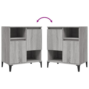 Byrå grå sonoma 60x35x70 cm konstruerat trä