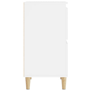 Byrå vit 60x35x70 cm konstruerat trä