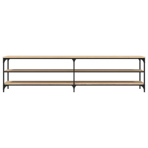Tv-bänk sonoma-ek 200x30x50 cm konstruerat trä och metall