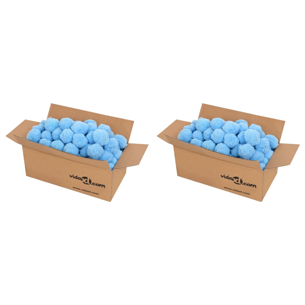 Antibakteriella filterbollar blå 1400 g polyeten