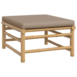 Loungegrupp 12 delar taupe dynor bambu