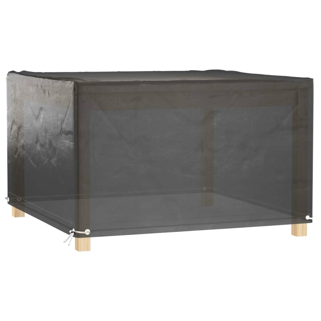 Överdrag för utemöbler 2 st 8 ölj. 125x125x75 cm fyrkantig