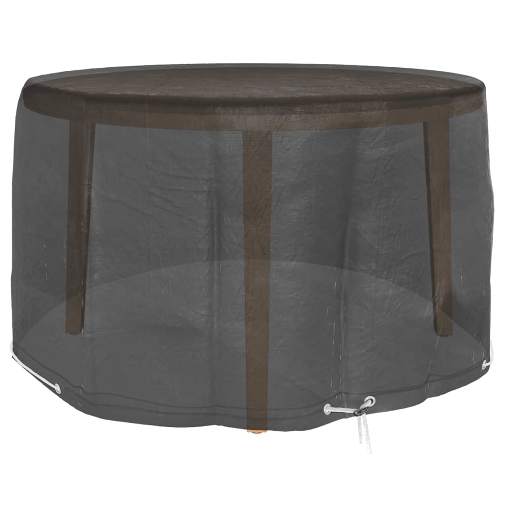 Överdrag för trädgårdsmöbler 2 st 6 öljetter Ø125x75 cm rund