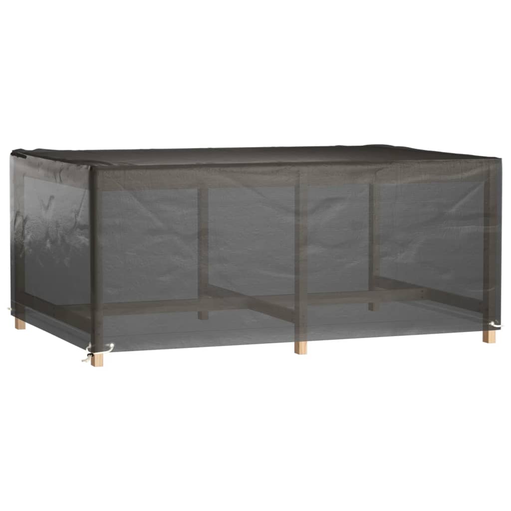 Överdrag för utemöbler 2 st 8 ölj. 180x122x75 cm rektangulärt