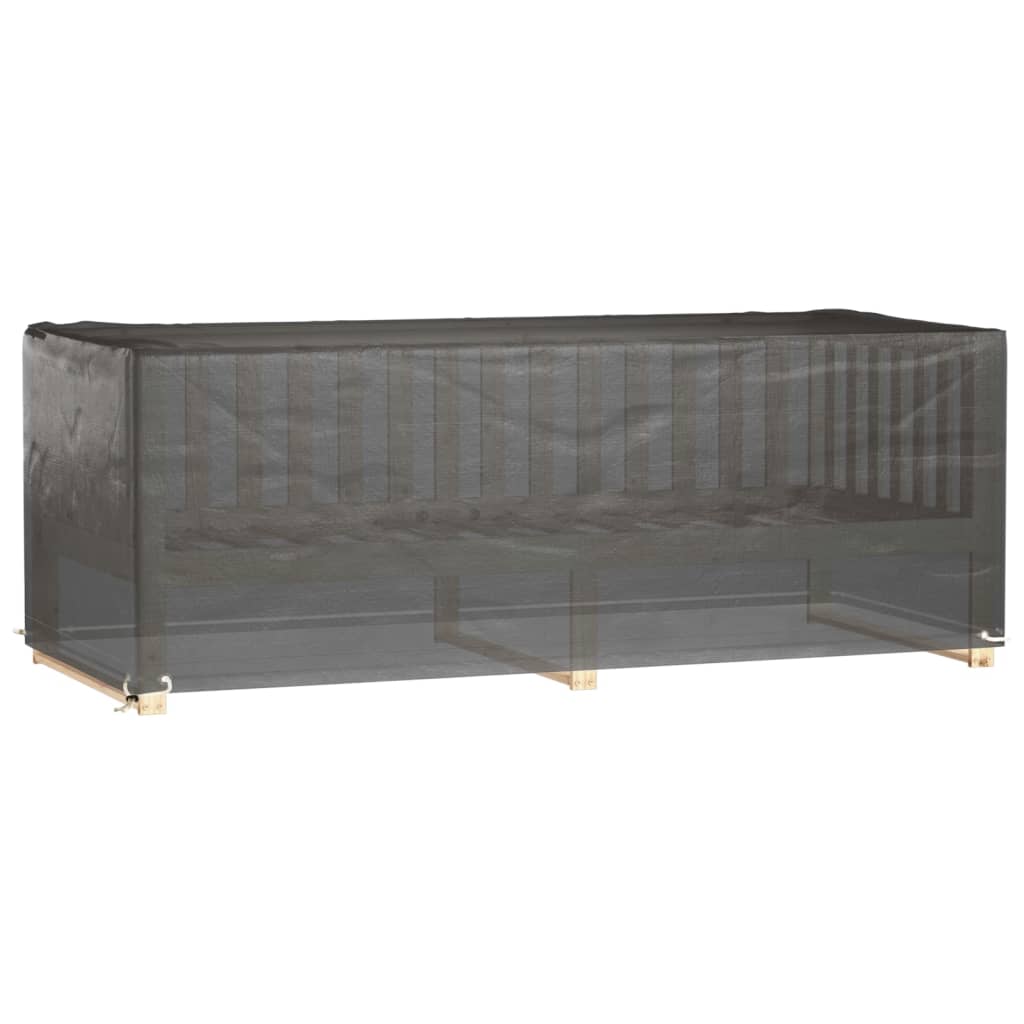 Överdrag för utemöbler 2 st 8 ölj. 192x82x65 cm rektangulärt