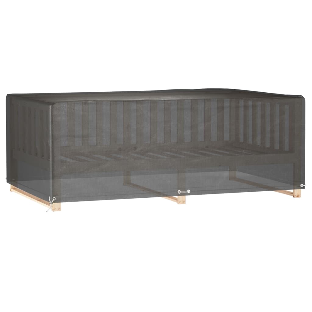 Överdrag för utemöbler 2 st 12 ölj. 213x132x75 cm rektangulärt