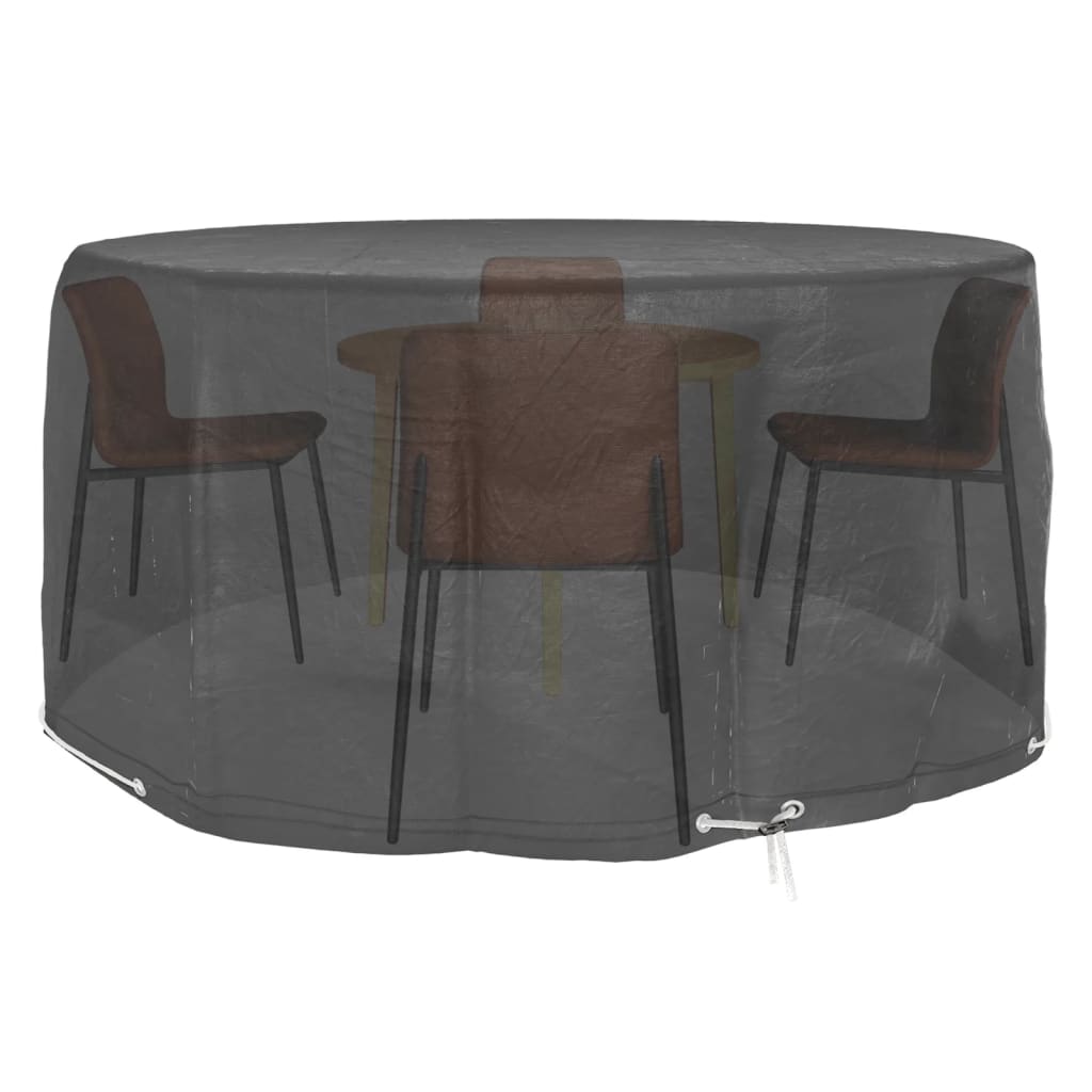 Överdrag för trädgårdsmöbler 2 st 10 öljetter Ø230x90 cm rund