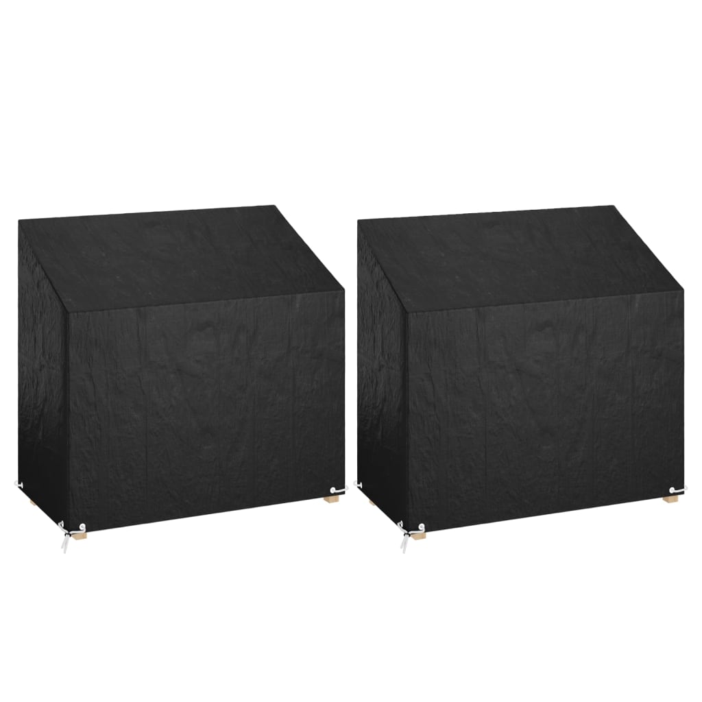 Överdrag för utomhusbänk 2st 8 ölj. 130x70x70/88 cm polyeten