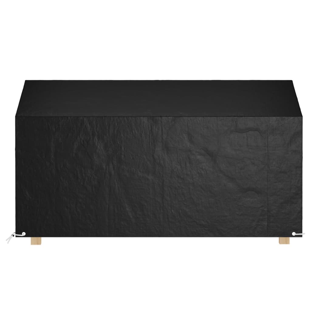 Överdrag för utomhusbänk 2st 8 ölj. 190x70x70/88 cm polyeten